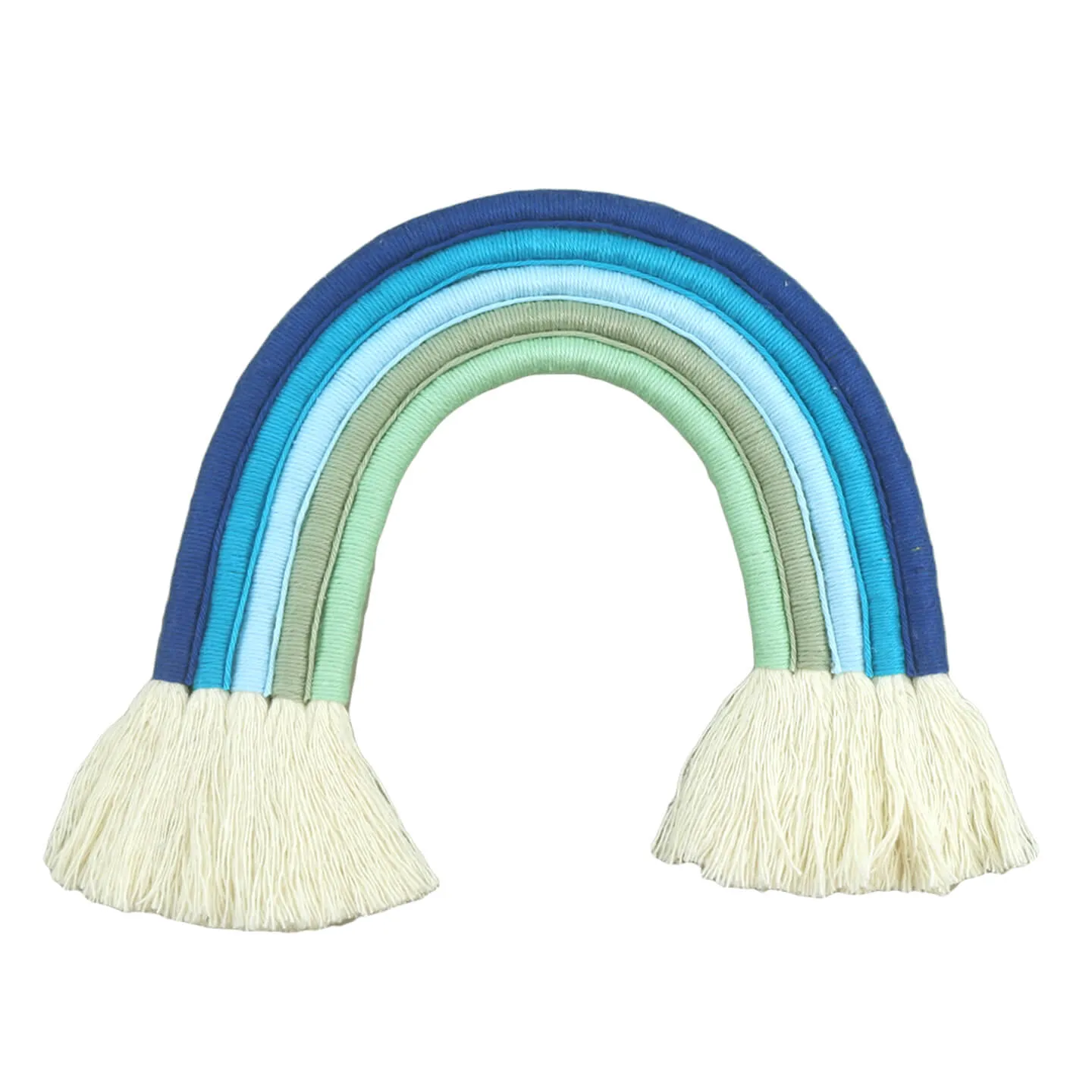 Arco Íris Macramê Azul