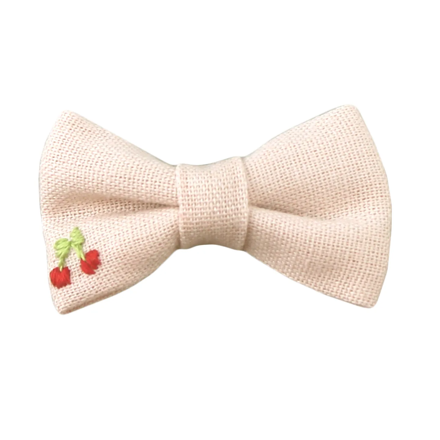 Laço Cerejinha Rosê Claro P Bico de Pato