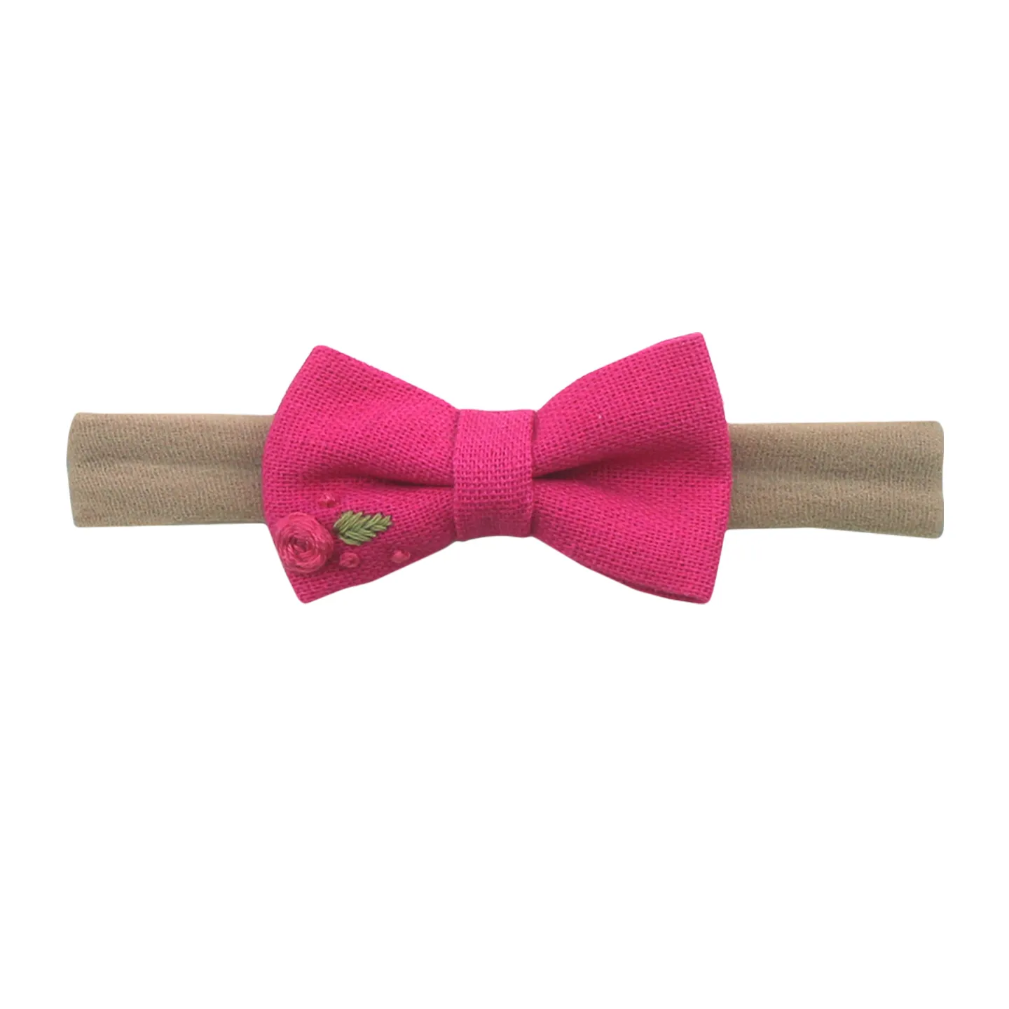 Laço Rosa Pink P Faixa de Meia