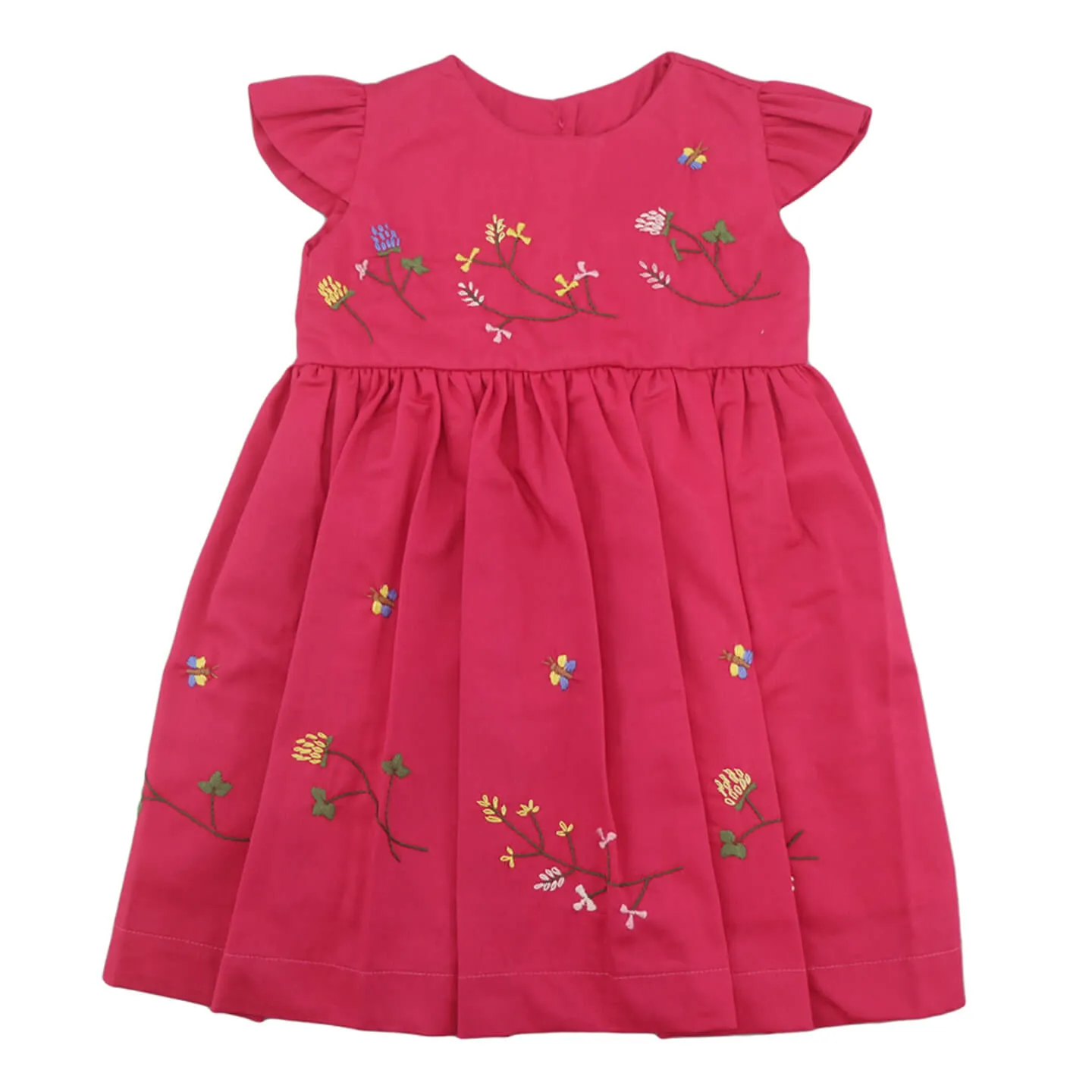 Vestido Florescer Jardim Rosa Pink + Calcinha