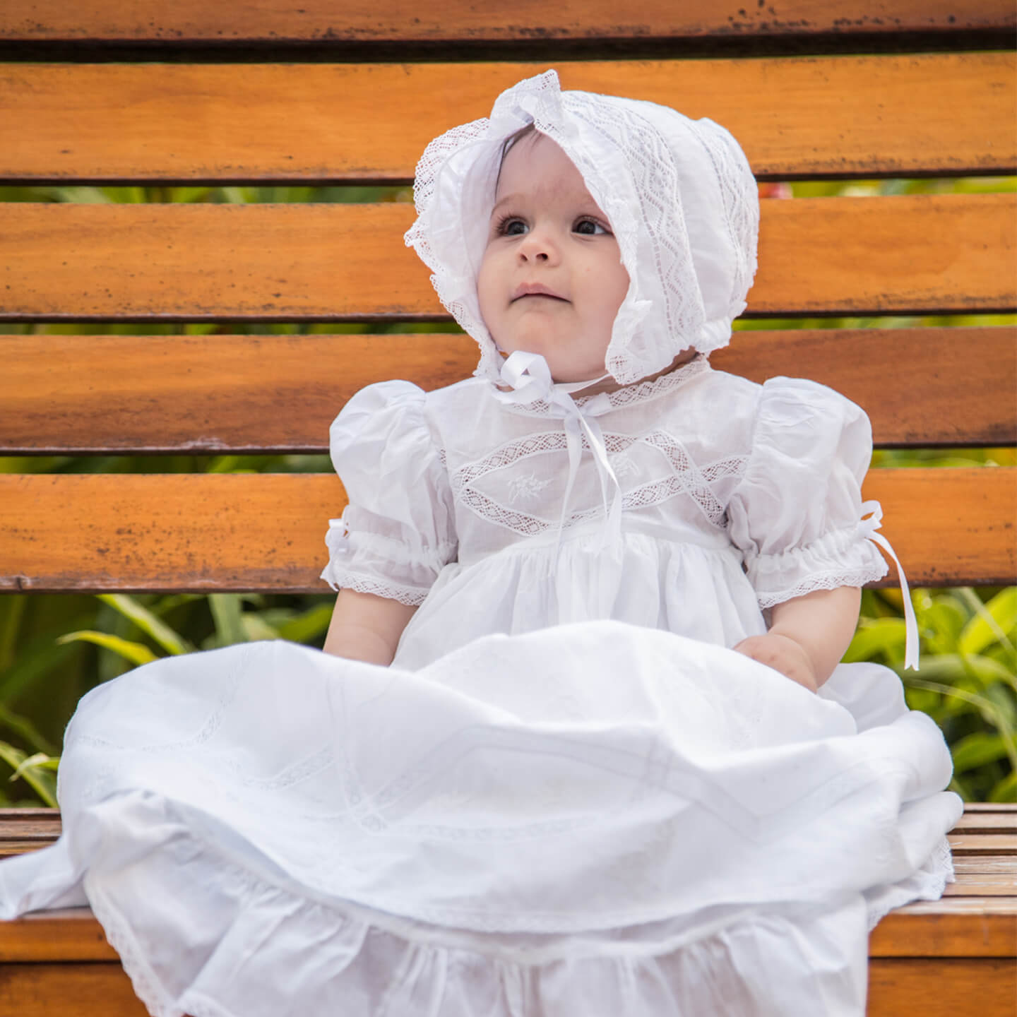 Vestido Mandriao Roupa Batizado Bebe Meses Menina Clearance
